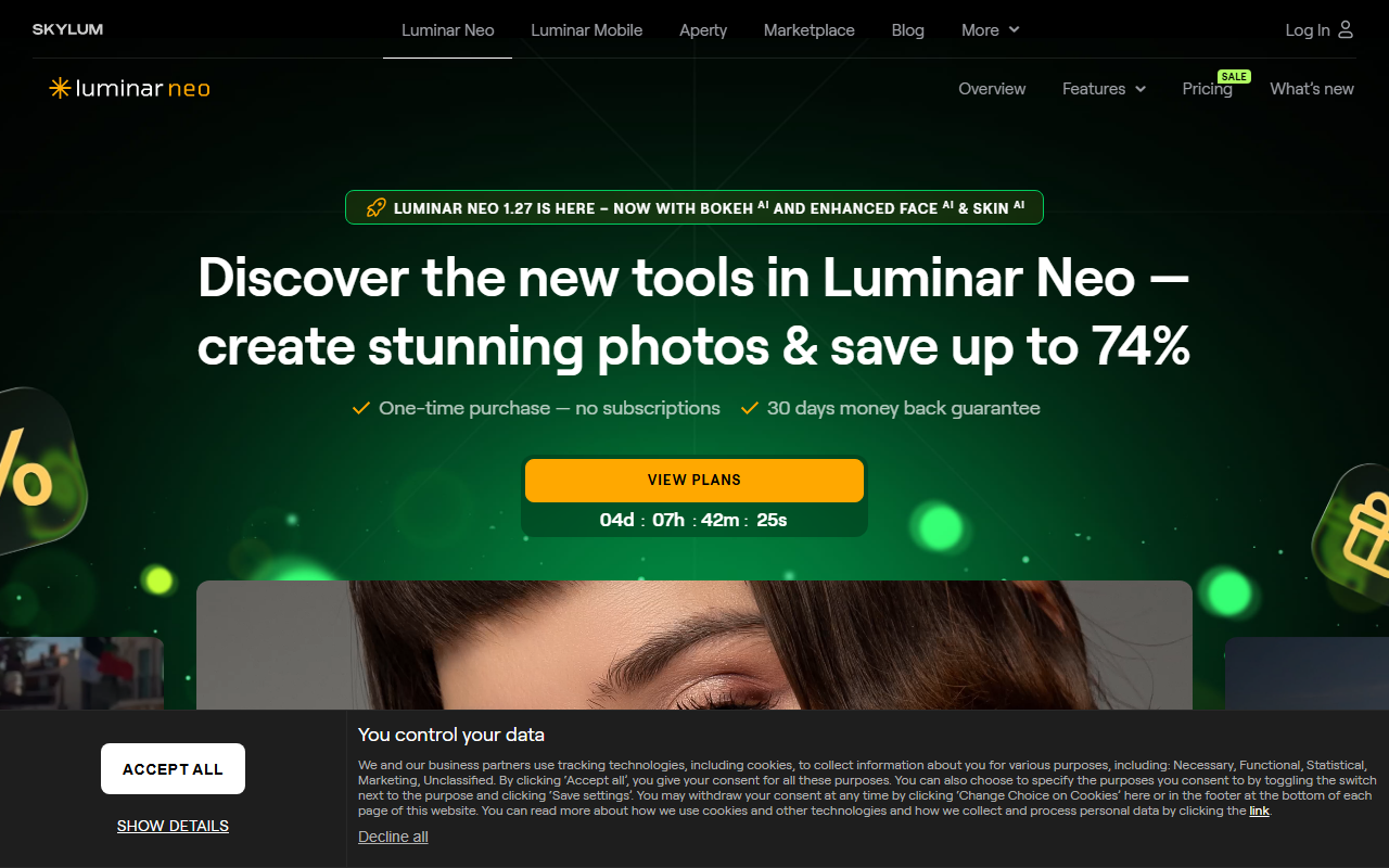 Luminar Neo - AI驱动的照片编辑工具
