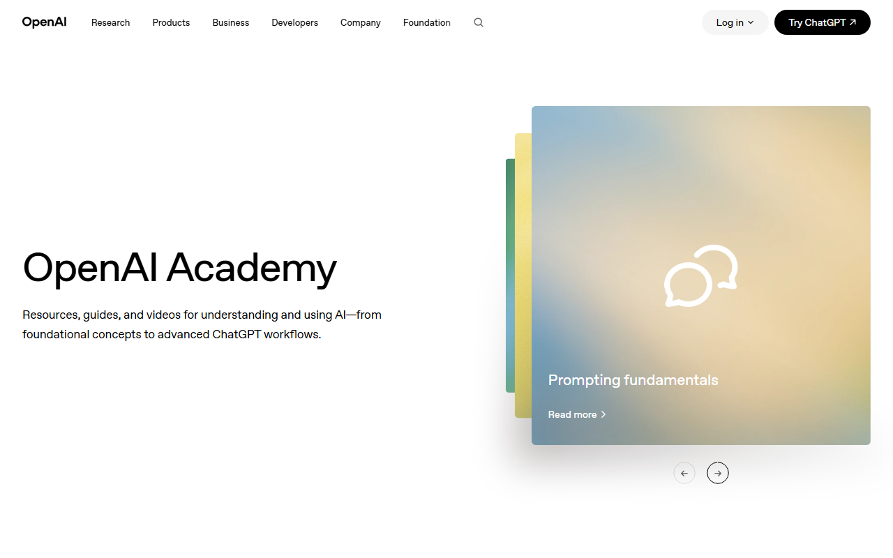 OpenAI 学院