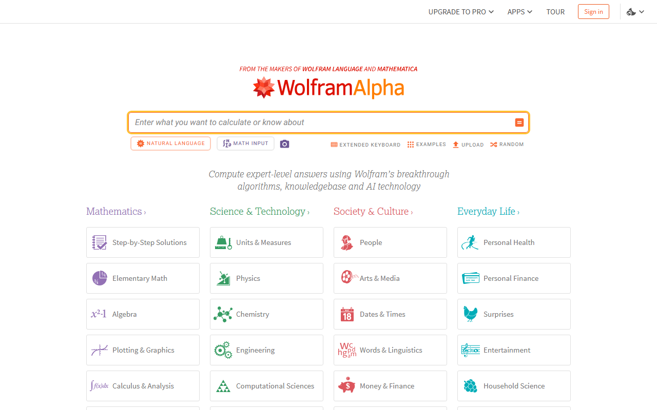 WolframAlpha